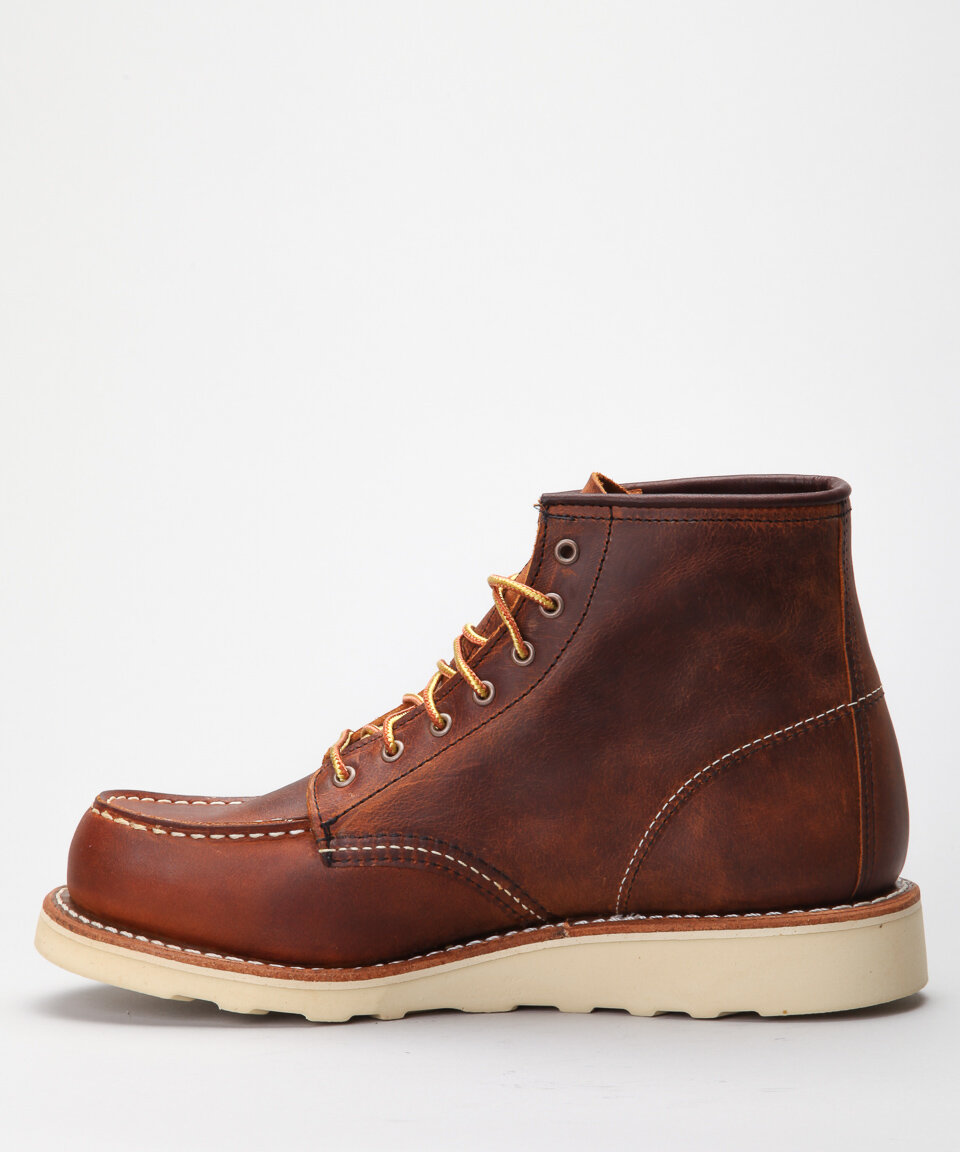 Red Wing Shoes 6 Classic Work 3428 Moc Toe-Copper Rough n Tough Shoes ...